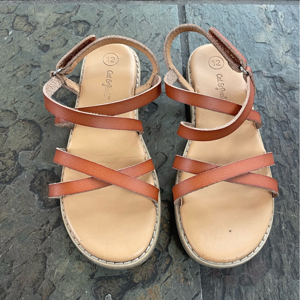 Cat & Jack Brown Kids Sandals